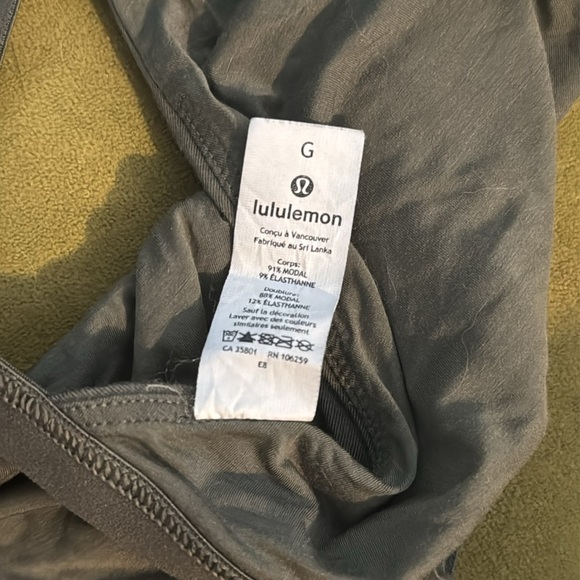 Lululemon Simply There Triangle Bralette in Green Sage Size Large 39 - Picture 5 of 7